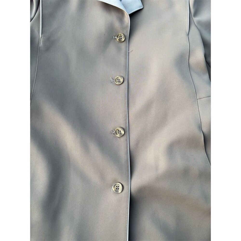 Rain Ramblers Women's Beige Trench Coat Size 10 Belted Long Casual - Picture 10 of 10